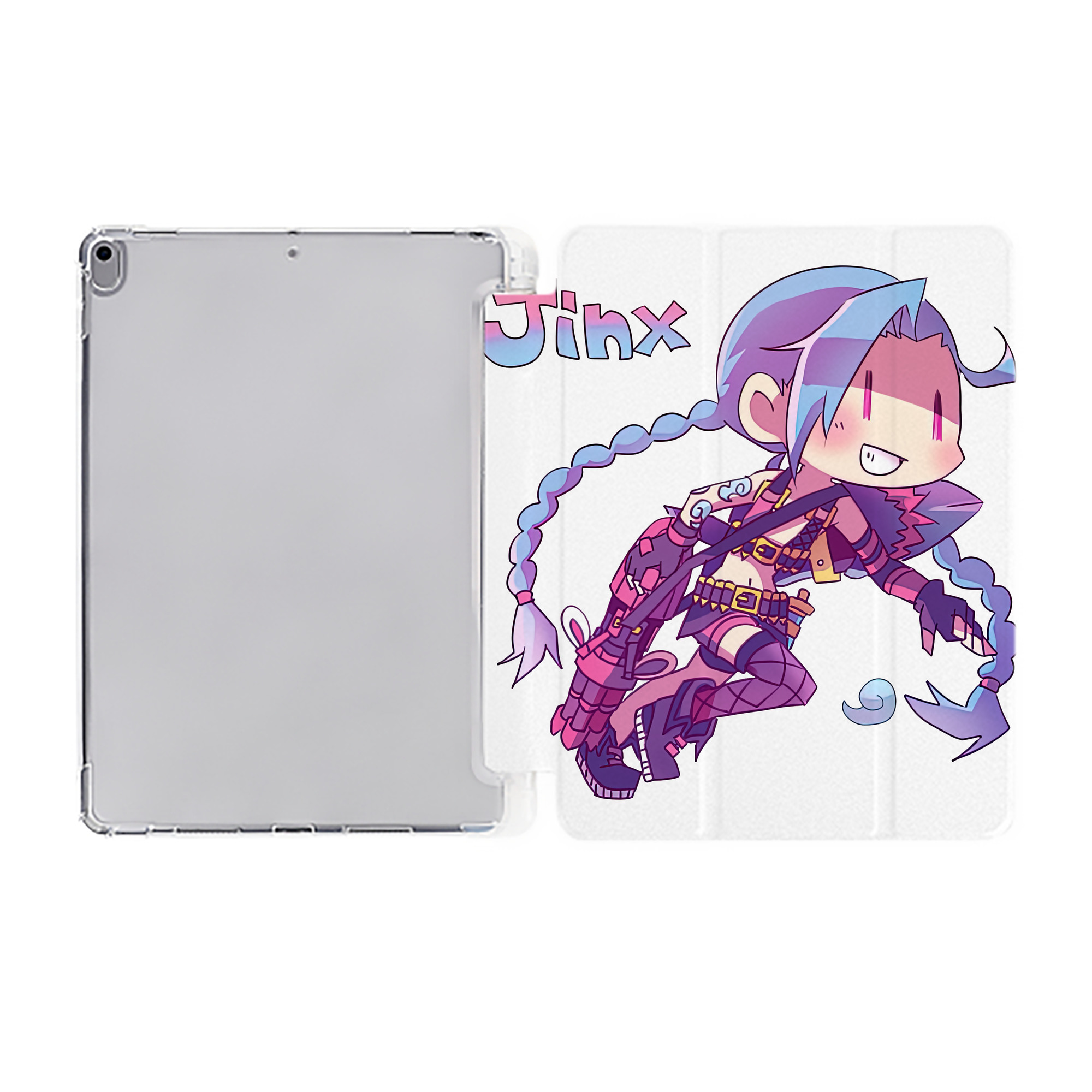 （画像用） リーグ・オブ・レジェンド League of Legends LOL IPad ケース ペン収納付き 三つ折りスタンド PUレザー×シリコン 対応機種9.5/10.5/10.9インチ